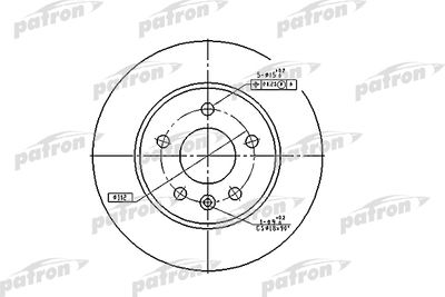 Диск тормозной PATRON PBD2797