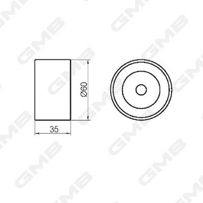 Ролик ГРМ GMB GT10101