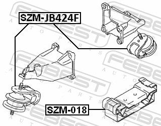 Опора двигателя передняя TATSUMI TEG1165