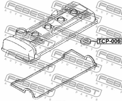 Кольцо уплотнительное свечного колодца FEBEST TCP006