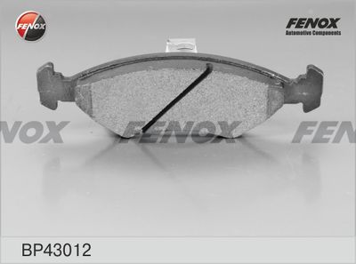 Колодки тормозные передние FENOX BP43012
