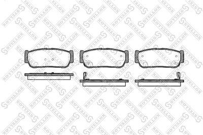 Колодки тормозные дисковые STELLOX 1074002SX