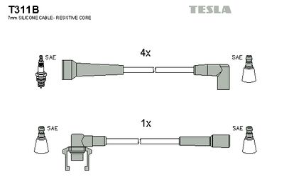 Провода зажигания TESLA T311B