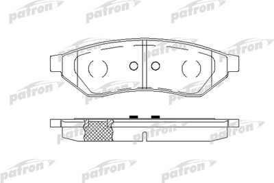 Колодки тормозные дисковые задние PATRON PBP1986