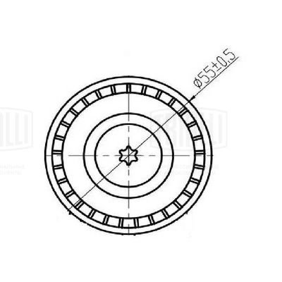 Ролик ремня приводного TRIALLI CM5611