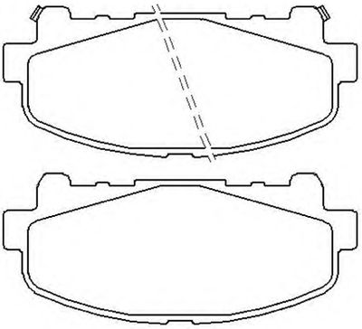 Колодки тормозные дисковые передние AKYOTO AKD8014