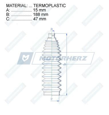 Пыльник рулевой рейки MotorHerz RDZ0613MG