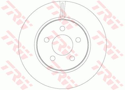 Диск тормозной передний вентилируемый TRW DF6264