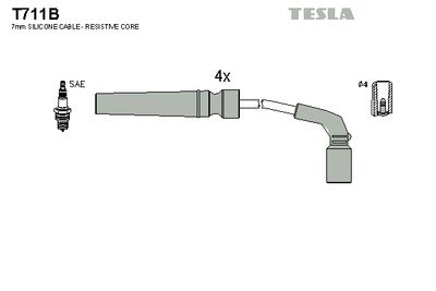 Провод высоковольтный TESLA T711B