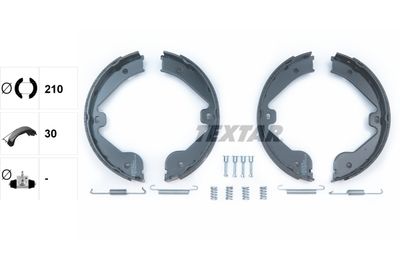 Колодки тормозные барабанные TEXTAR 91062400
