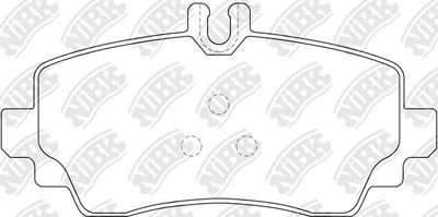 Колодки тормозные дисковые NIBK PN0124