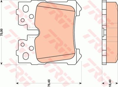 Колодки тормозные TRW GDB3475