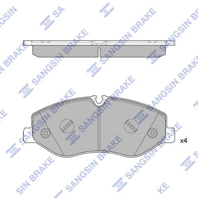 Колодки тормозные SANGSIN SP2579