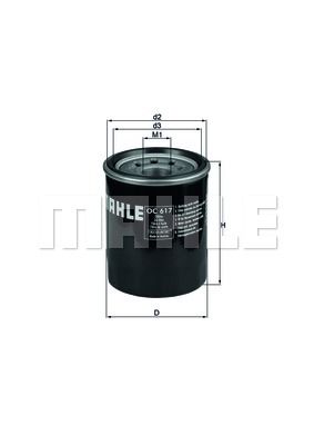 Фильтр масляный MAHLE OC617