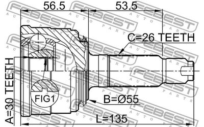 ШРУС наружный FEBEST 0310024