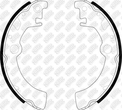 Колодки тормозные барабанные NIBK FN9944