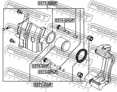 Поршень тормозного суппорта MASTERKIT 77A1769