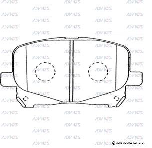 Колодки тормозные дисковые передние AKEBONO AN638WK