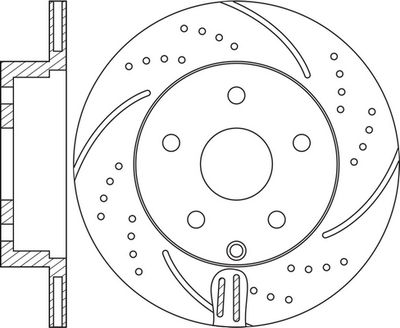 Диск тормозной перфорированный NIBK RN22001DSET
