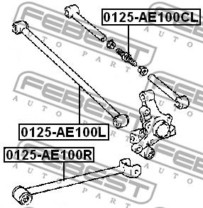 Тяга задняя поперечная FEBEST 0125AE100L