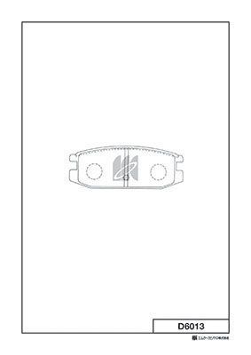 Колодки тормозные задние MK KASHIYAMA D6013