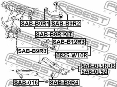 Сайлентблок рычага переднего задний FIXAR FG0461