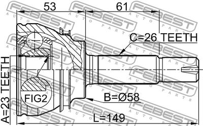 ШРУС наружный FEBEST 0110054