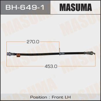 Шланг тормозной передний Masuma BH6491