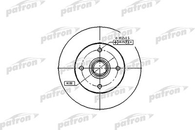Диск тормозной PATRON PBD1529