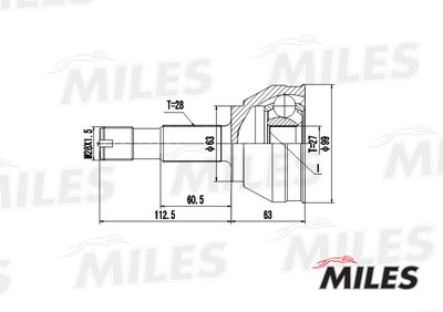 ШРУС наружный Miles GA20058