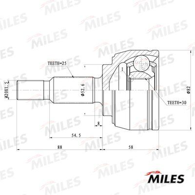 ШРУС наружный Miles GA20404