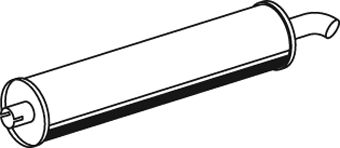 Глушитель средняя часть NOVAK 29305