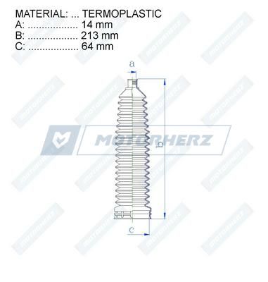 Пыльник рулевой рейки MotorHerz RDZ0496MG