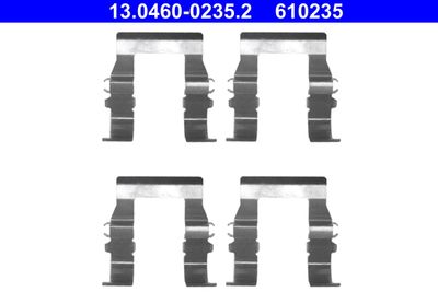 Комплект монтажный тормозных колодок MasterKit 77AA019
