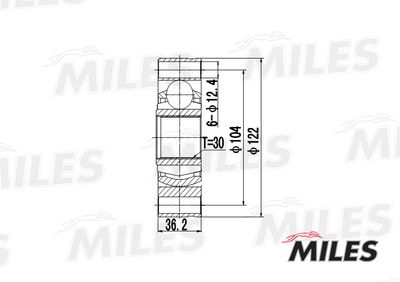 ШРУС внутренний Miles GA10018