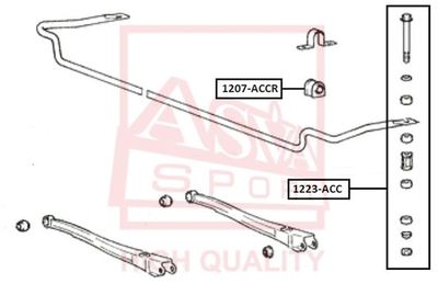 Втулка стабилизатора задней подвески ТОЧКА ОПОРЫ 12011476