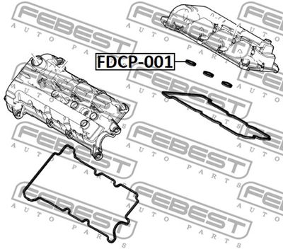Кольцо уплотнительное свечного колодца FEBEST FDCP001