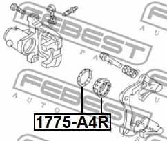 Ремкомплект суппорта заднего FEBEST 1775A4R