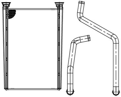 Радиатор отопителя LUZAR LRH1525