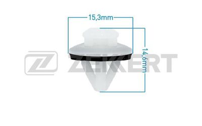 Клипса крепежная Zekkert BE1021