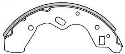 Колодки тормозные барабанные FIT FT5239