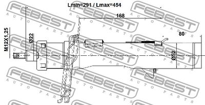 Амортизатор передней подвески левый FORD 2318381