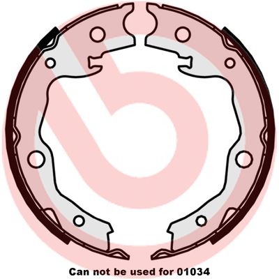 Колодки тормозные барабанные BREMBO S56545