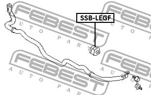 Втулка стабилизатора переднего SUBARU 20414AJ110