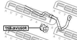Втулка стабилизатора задней подвески ТОЧКА ОПОРЫ 1013237