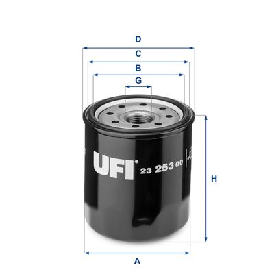 Фильтр масляный UFI 2325300