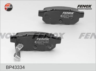 Колодки тормозные дисковые FENOX BP43334