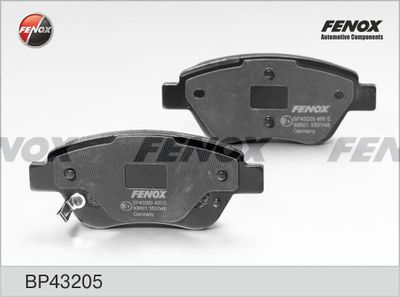 Колодки тормозные дисковые FENOX BP43205