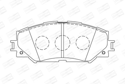 Колодки тормозные передние AYWIparts AW1810401