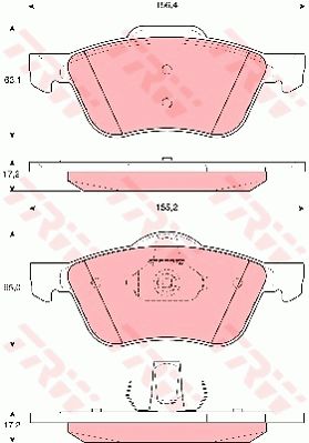 Колодки тормозные дисковые TRW GDB3272